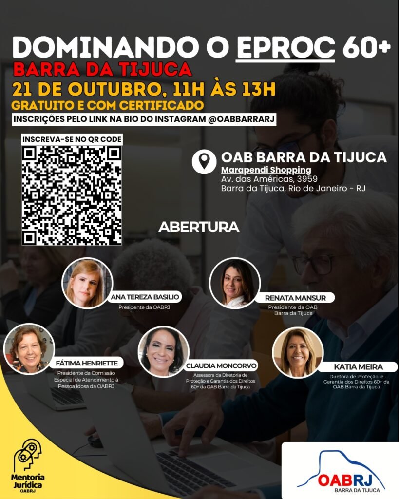 Arte de divulgação: Dominando o eproc 60+
